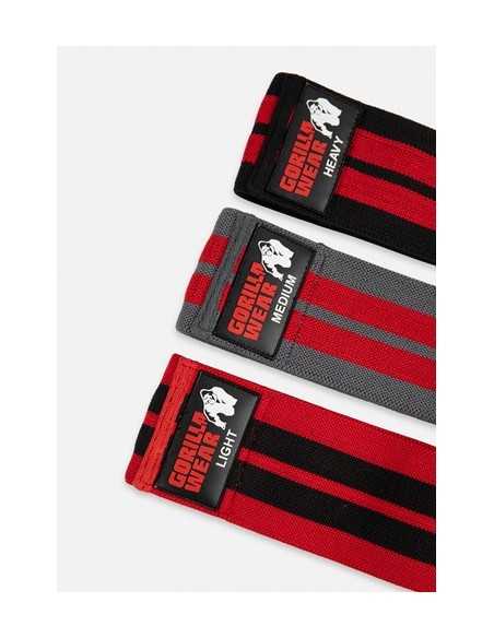 Glute Bands 3-Pack - Black/Red/Gray