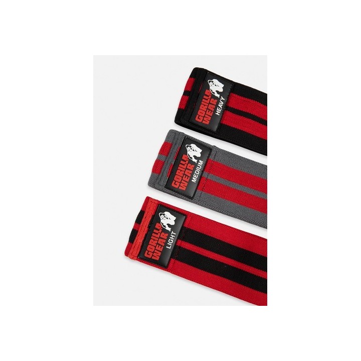 Gorilla Wear Glute Bands 3-Pack - Black/Red/Gray