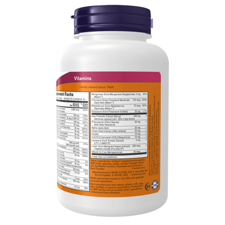 ADAM Men's Multivitamin NOW Foods 90 Softgels