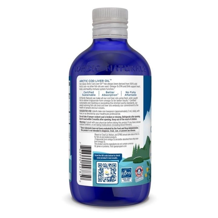 Nordic Naturals Arctic Cod Liver Oil 1060 mg 237 ml