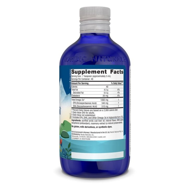 Nordic Naturals Arctic Cod Liver Oil 1060 mg 237 ml