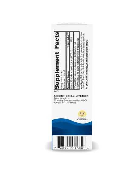 Plant-Based Vitamin D3 Liquid 1000 IU 30 ml