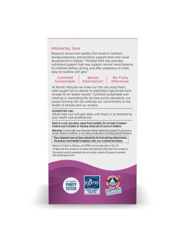 Prenatal DHA 830 mg Omega-3 + 400 IU D3 Neutro...