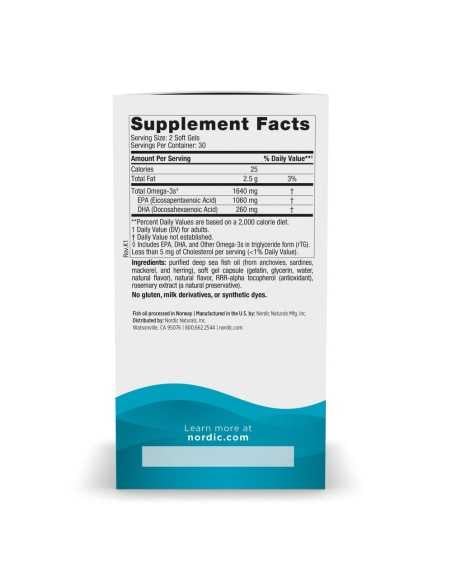 EPA Xtra Fish Oil 1640 mg 60 softgels