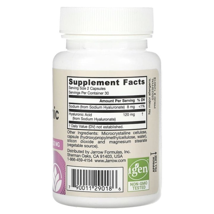Jarrow Formulas Hyaluronic Acid 60 vcaps