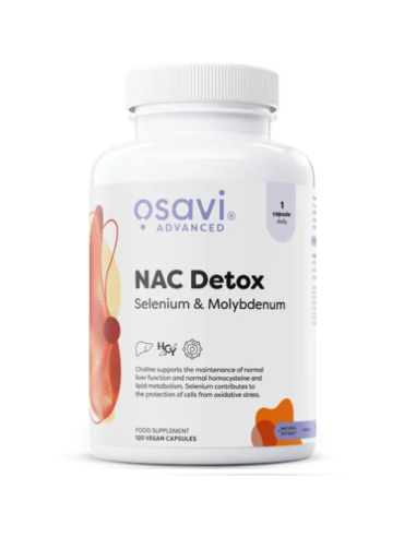 NAC Detox Selenium & Molybdenum 120 vegan caps