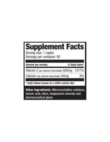 Vitamin C Plus Calcium 60 Caps