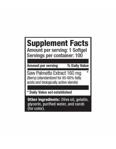 Saw Palmetto 100 softgels