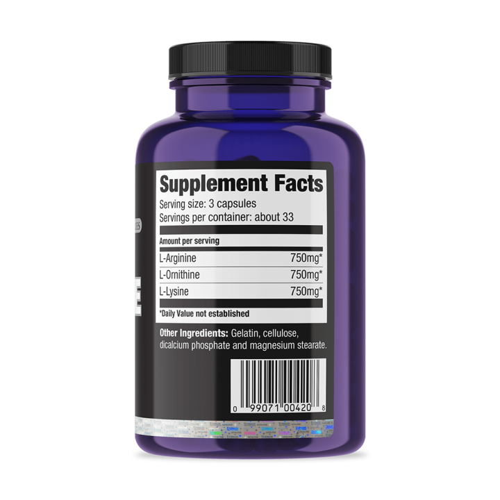 Ultimate Nutrition Arginina Ornitina Lisina 100 cps