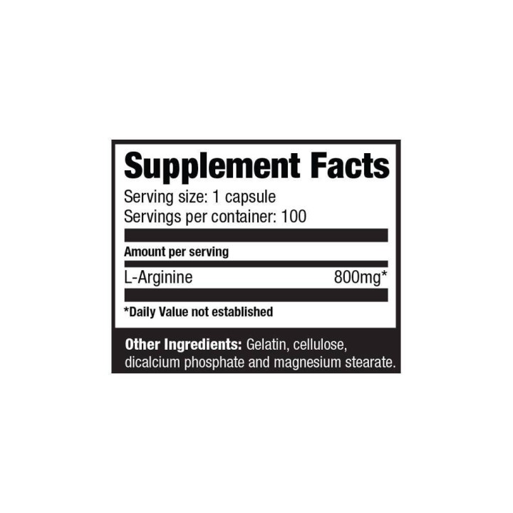 Arginine Pyroglutamate 750 mg 100 Caps Ultimate Nutrition