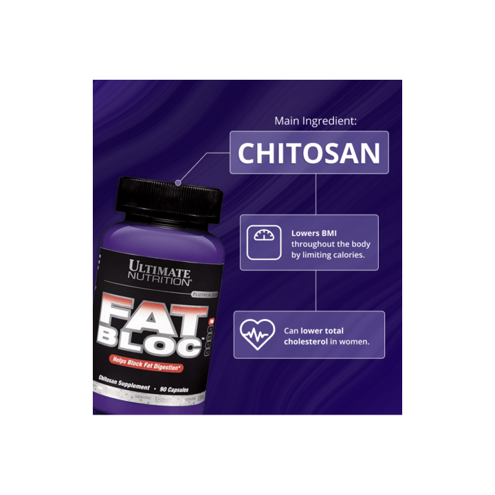 Fat Bloc 500 mg Chitosan 90 Caps Ultimate Nutrition
