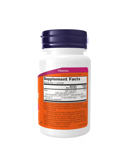 Methyl B-12 with Folic Acid 5000 mcg 60 pastiglie