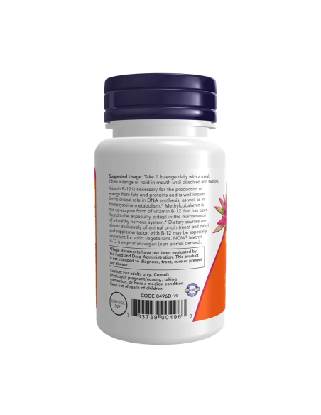 Methyl B-12 with Folic Acid 5000 mcg 60 pastiglie