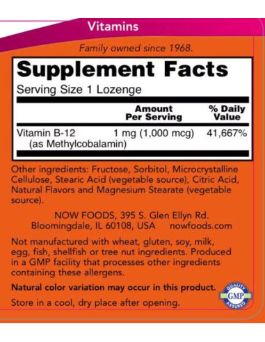 Methyl B-12 1000 mcg 100 pastiglie