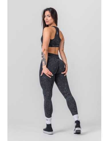 Washed High Waisted Leggings GYM WARRIOR