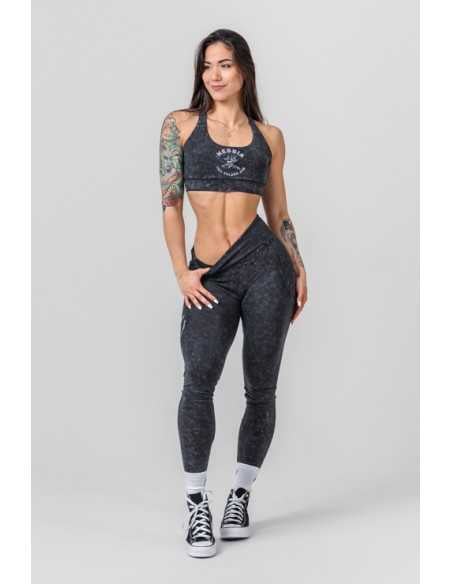 Washed High Waisted Leggings GYM WARRIOR
