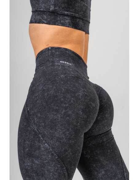 Washed High Waisted Leggings GYM WARRIOR