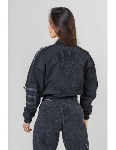 Washed Bomber Jacket with Contrast Lining LEGEND