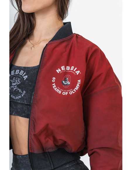 Washed Bomber Jacket with Contrast Lining LEGEND