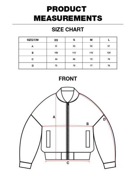 Washed Bomber Jacket with Contrast Lining LEGEND
