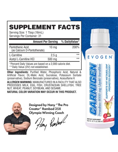 Carnigen Premium Liquid Carnitine 498 ml