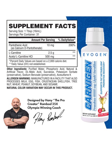 Carnigen Premium Liquid Carnitine 498 ml