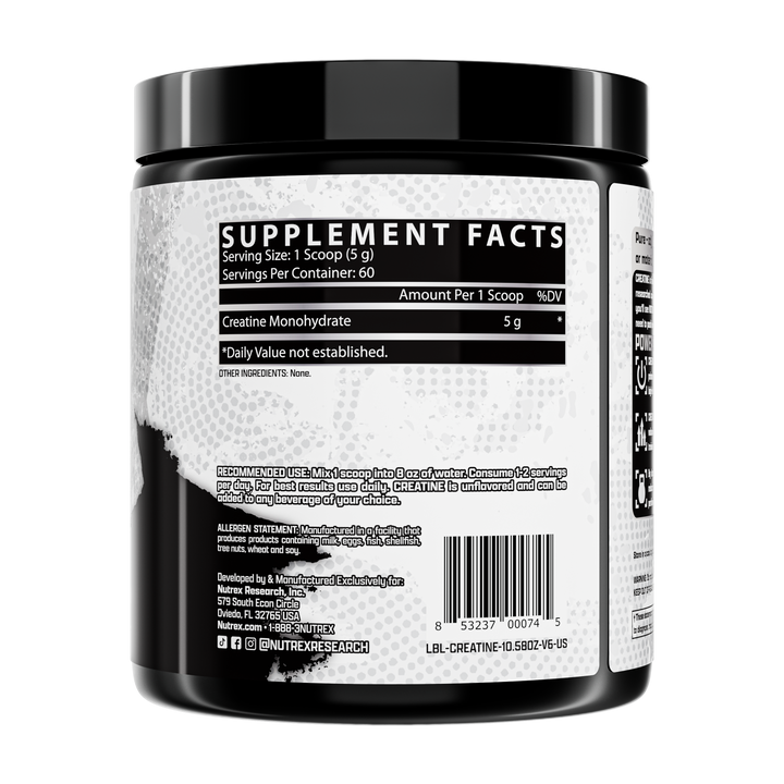 Creatine Monohydrate 300 g Nutrex: Creatina Micronizzata
