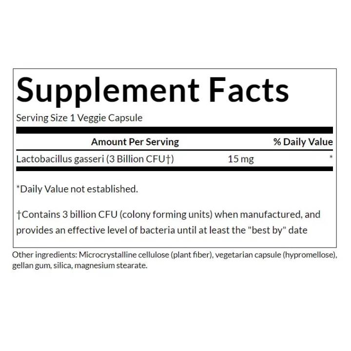 Lactobacillus Gasseri 60 Capsule Swanson: 3 Miliardi CFU
