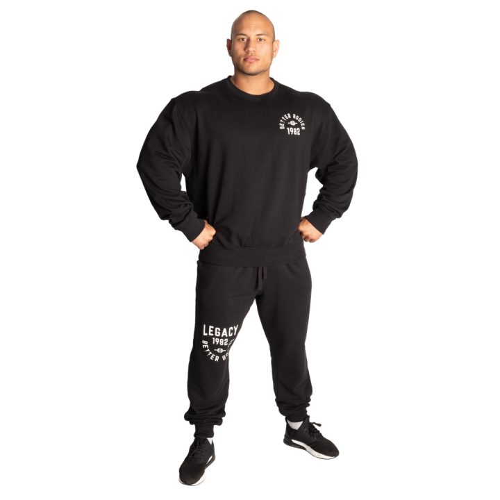 Legacy Sweater Black - Resistant Sports Sweater Features Features