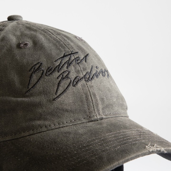 Vintage Cap Washed Anthracite - Cappellino Sportivo Vintage | Better Bodies