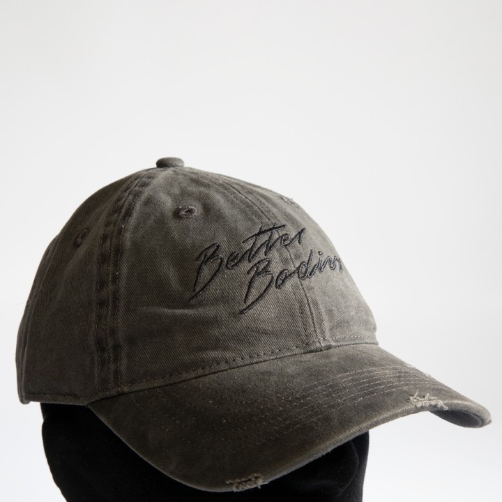 Vintage Cap Washed Anthracite - Cappellino Sportivo Vintage | Better Bodies