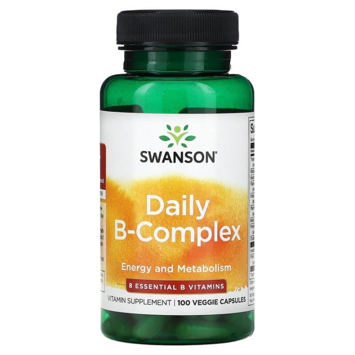 B-Complex Daily 100 Vcaps - Vitamin B Complete Supplement • Swanson