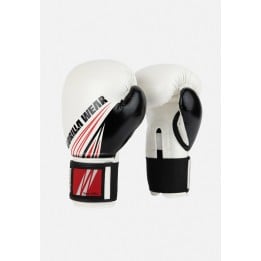 Gorilla Wear Guanti da Boxe Yakima Bianchi