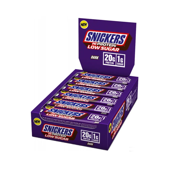 Snickers Snickers Dark Low Sugar High Protein Bar 12x57 gr