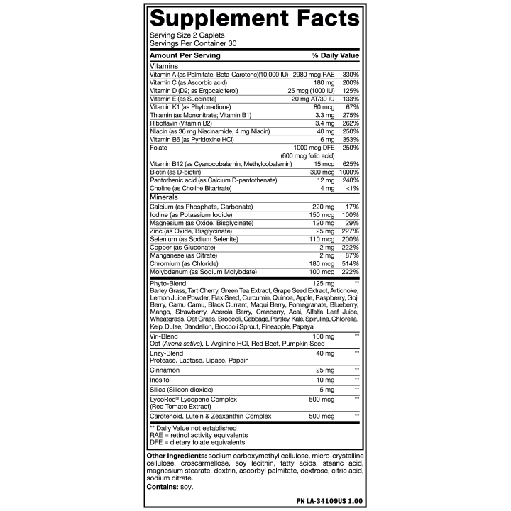 Mutant Multi 60 Tabs Multivitamin Formula