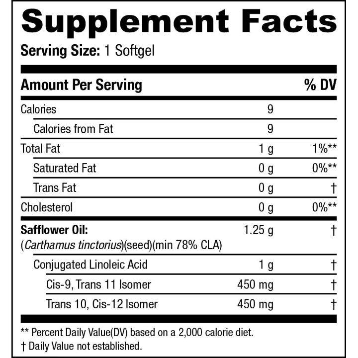 Pure CLA 1250 SANN 180 Softgels: Linoleic Acid