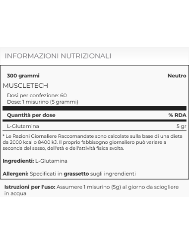 Platinum 100% Glutamine 300 gr