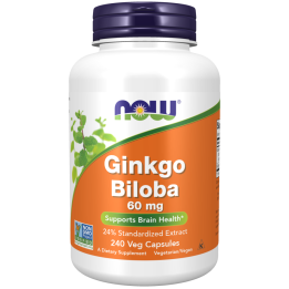 Now Foods Ginkgo Biloba 60 mg 240 vcaps