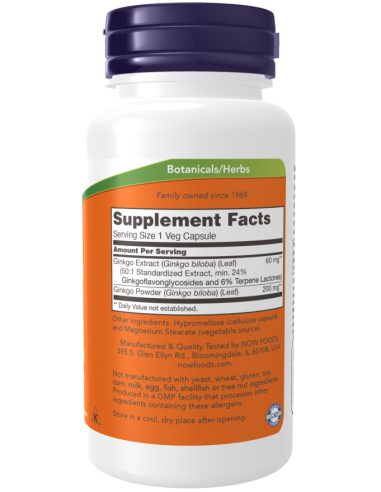 Ginkgo Biloba 60 mg 240 vcaps