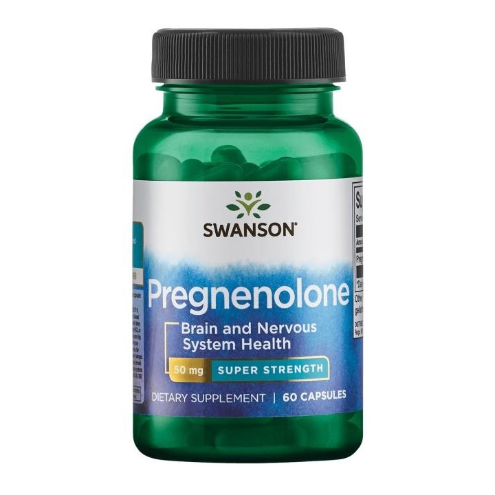 Swanson Pregnenolone 50 mg Super-Strength 60 caps