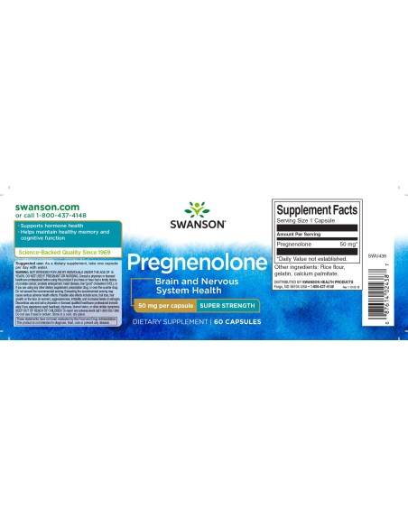Pregnenolone 50 mg Super-Strength 60 caps