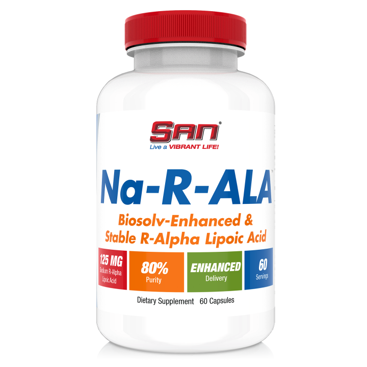 NA-R-ALA 125 mg 60 Caps SAN Nutrition: R-Lipoic Acid