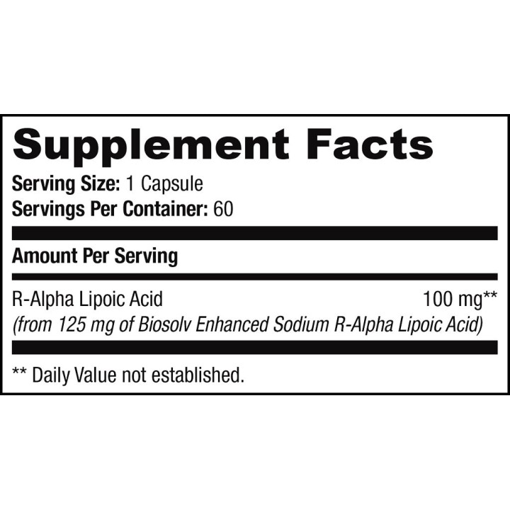 NA-R-ALA 125 mg 60 Caps SAN Nutrition: R-Lipoic Acid
