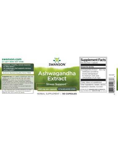 Ashwagandha Extract 450 mg 60 caps
