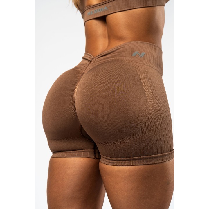 Pantaloncini push-up vita alta donna Nebbia Totally Seamless