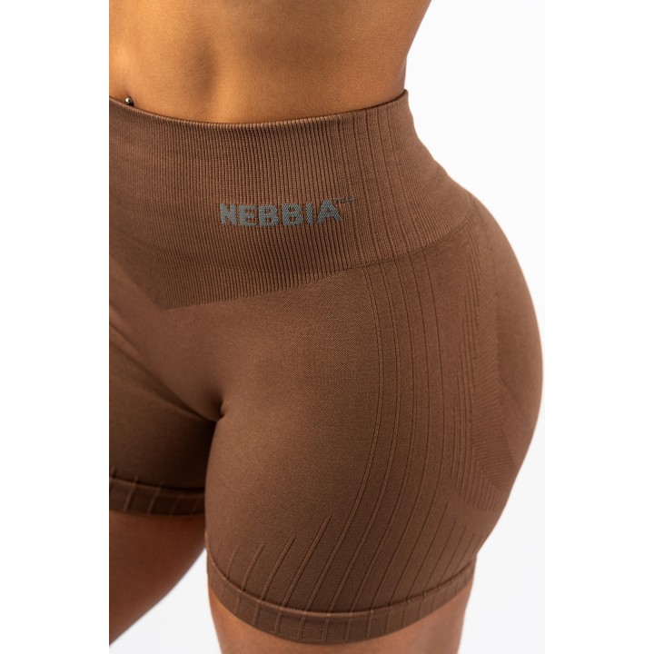 Pantaloncini push-up vita alta donna Nebbia Totally Seamless