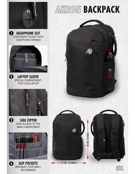 Akron Backpack Black