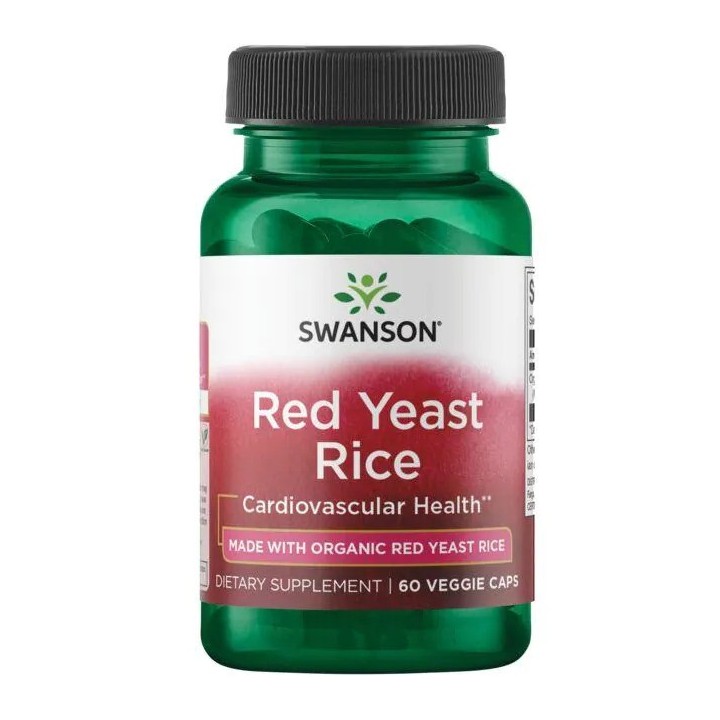Swanson Red Yeast Rice 600 mg 60 vcaps Riso Rosso