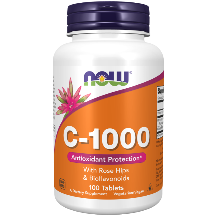 NOW Foods Vitamin C-1000 Rose Hips 100 tablets