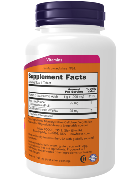 Vitamin C-1000 with Rose Hips & Bioflavonoids 100 tablets